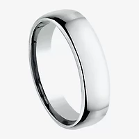 Unisex Adult 5.5MM 10K White Gold Wedding Band