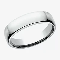 Unisex Adult 5.5MM 10K White Gold Wedding Band