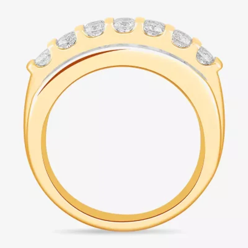 (G-H / Vs2-Si1) Mens 2 1/2 CT. T.W. Lab Grown Diamond 14K White Gold Fashion Ring