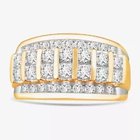 (G-H / Vs2-Si1) Mens 2 1/2 CT. T.W. Lab Grown Diamond 14K White Gold Fashion Ring