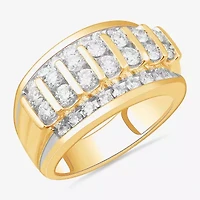 (G-H / Vs2-Si1) Mens 2 1/2 CT. T.W. Lab Grown Diamond 14K White Gold Fashion Ring