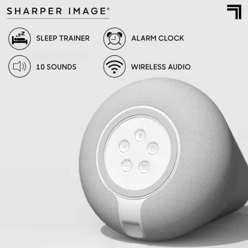 Sharper Image® Soother Sleep Bedtime Light And Sounds, Built-In 10 Soundscapes, Sleep Trainer, Aids Sleeping, Stress And Anxiety Relief