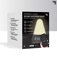 Sharper Image® Soother Sleep Bedtime Light And Sounds, Built-In 10 Soundscapes, Sleep Trainer, Aids Sleeping, Stress And Anxiety Relief