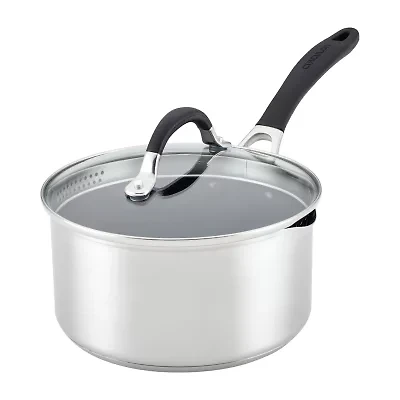 Circulon SteelShield Stainless Steel 3-qt. Sauce Pan