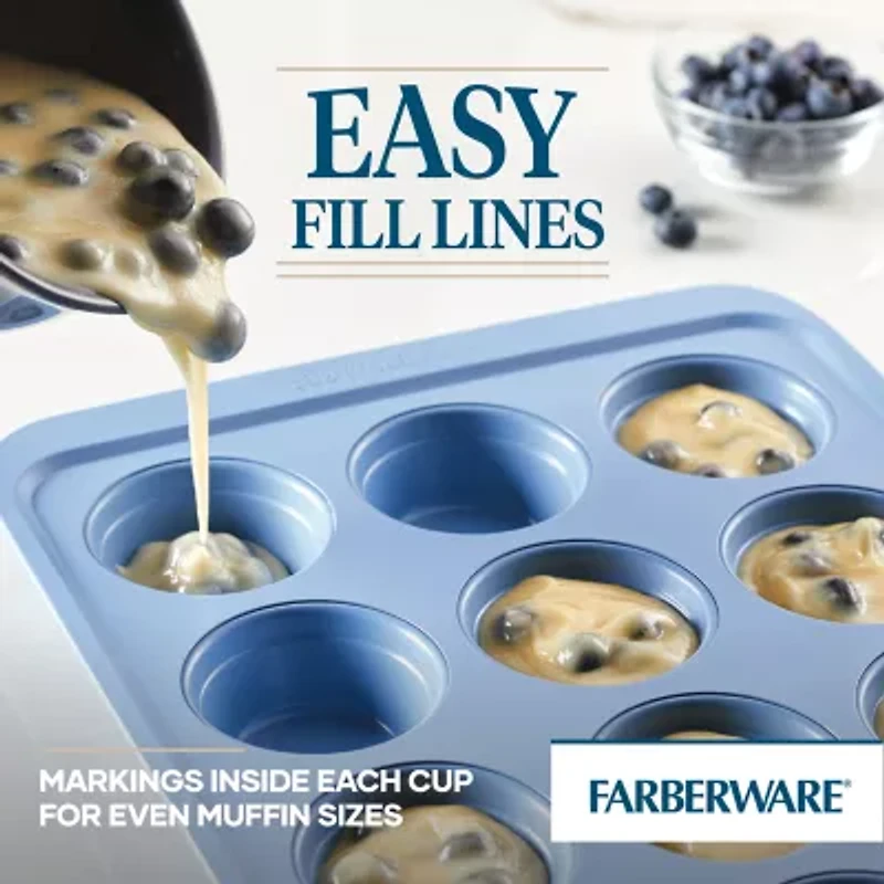 Farberware Easy Solutions 12-Cup Non-Stick Muffin Pan