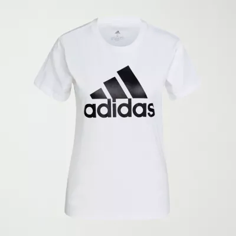adidas Womens Crew Neck Short Sleeve Active T-Shirt