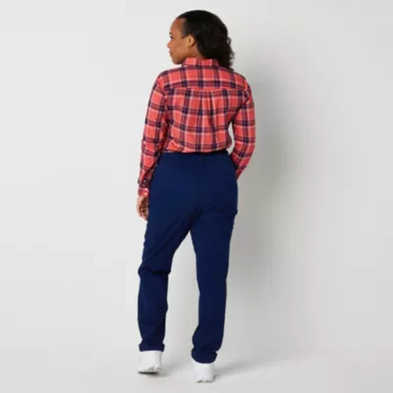 St. John's Bay Womens Adaptive Slim Mid Rise Trouser