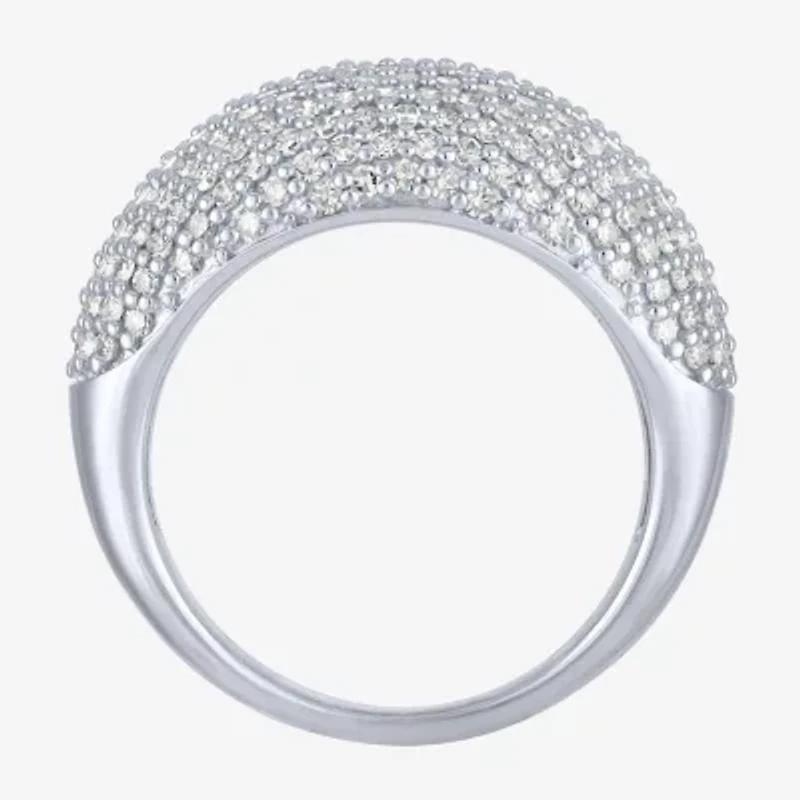 Diamond Addiction (G-H / Si2-I1) Womens 1 1/2 CT. T.W. Lab Grown White 10K Gold Dome Cocktail Ring