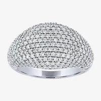 Diamond Addiction (G-H / Si2-I1) Womens 1 1/2 CT. T.W. Lab Grown White 10K Gold Dome Cocktail Ring