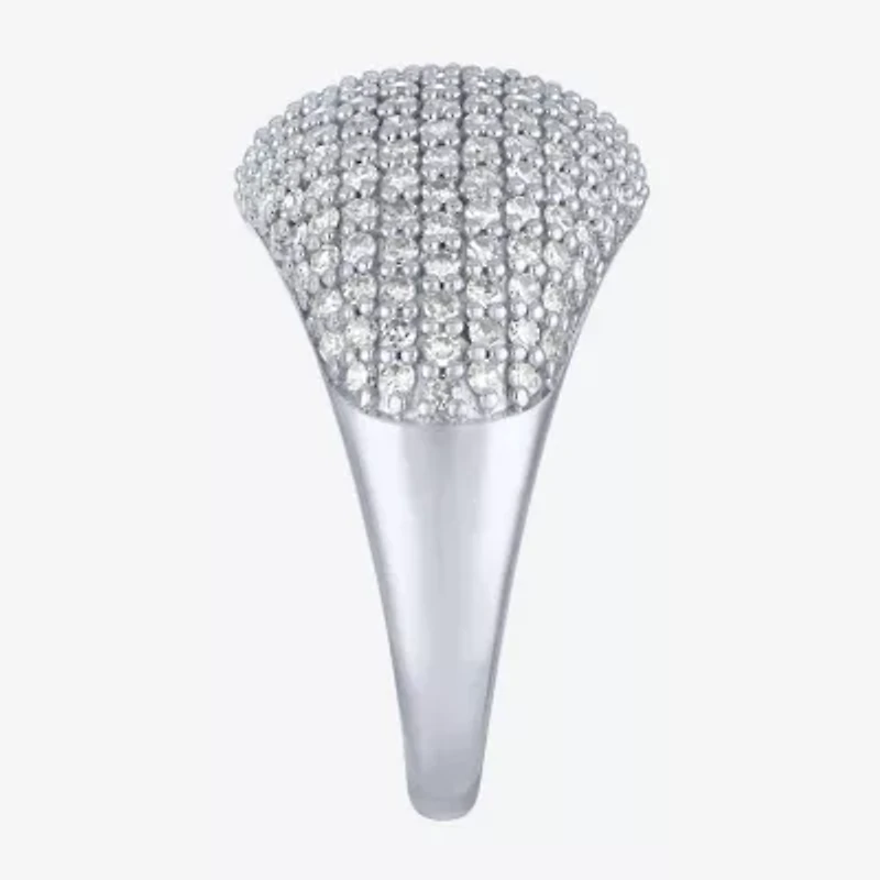 Diamond Addiction (G-H / Si2-I1) Womens 1 1/2 CT. T.W. Lab Grown White 10K Gold Dome Cocktail Ring