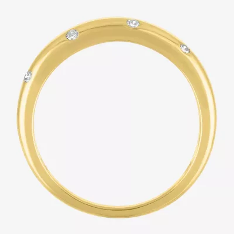 (G-H / I1-I2) Womens 1/10 CT. T.W. Lab Grown White Diamond 10K Gold Band