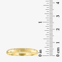 (G-H / I1-I2) Womens 1/10 CT. T.W. Lab Grown White Diamond 10K Gold Band