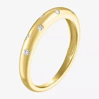 (G-H / I1-I2) Womens 1/10 CT. T.W. Lab Grown White Diamond 10K Gold Band