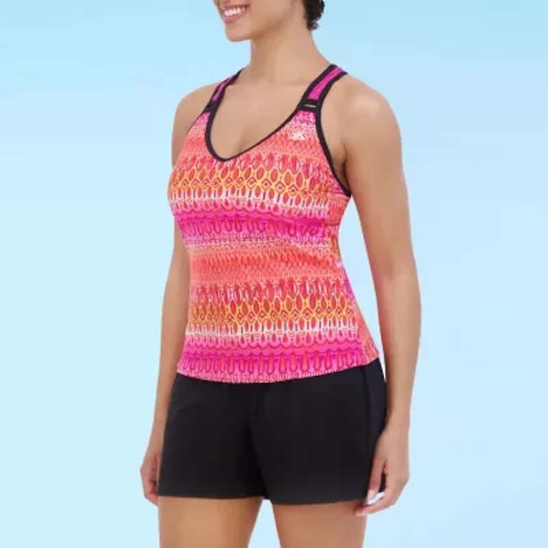 ZeroXposur Womens Built Bra Tankini Swimsuit Top
