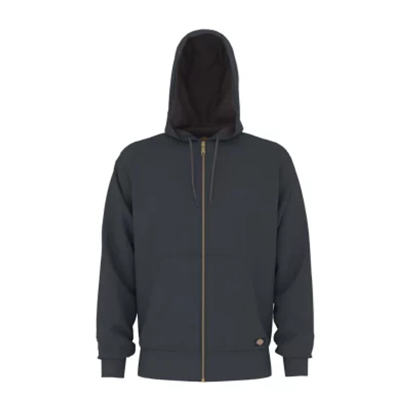 Dickies Thermal Lined Mens Long Sleeve Fleece Zipper Hoodie