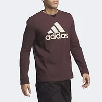 adidas Mens Crew Neck Long Sleeve Active T-Shirt