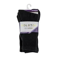 Gold Toe Ultra Tec Womens 3 Pair Crew Socks