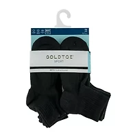 Gold Toe Sport Cushion Womens Multi-Pack 6 Pair Quarter Ankle Socks
