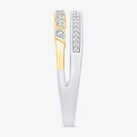 Womens 1/5 CT. Natural White Diamond 10K Gold Band