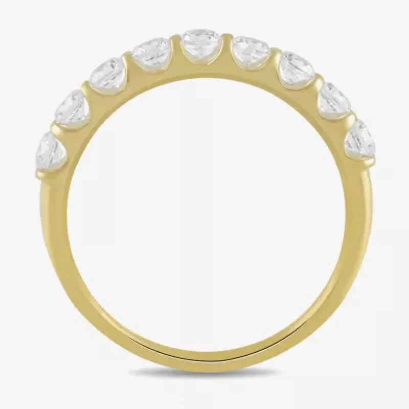 Womens 1/2 CT. T.W. Lab Grown White Diamond 10K Gold Wedding Band