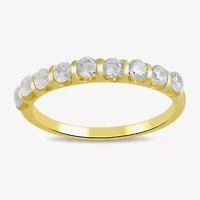 Womens 1/2 CT. T.W. Lab Grown White Diamond 10K Gold Wedding Band