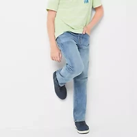 Thereabouts Little & Big Boys Adjustable Waist Stretch Fabric Straight Leg Jean