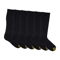 Gold Toe Harrington Mens 6 Pair Big and Tall Crew Socks