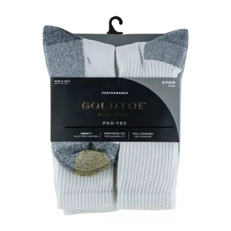 Gold Toe Work Mens 6 Pair Crew Socks