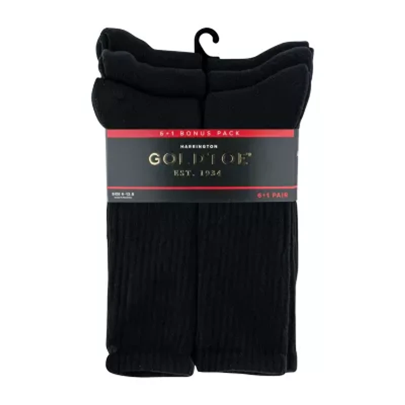 Gold Toe Harrington Bonus Pack Mens 7 Pair Crew Socks