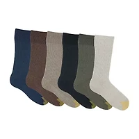 Gold Toe Stanton Mens 6 Pair Crew Socks