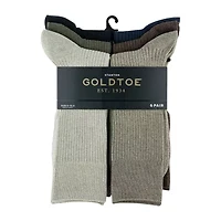 Gold Toe Stanton Mens 6 Pair Crew Socks