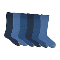 Gold Toe Stanton Mens 6 Pair Crew Socks