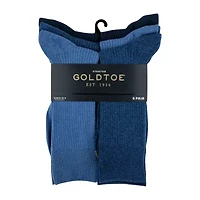 Gold Toe Stanton Mens 6 Pair Crew Socks