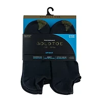 Gold Toe Athletic Sport Mens Multi-Pack 6 Pair Big and Tall No Show Socks