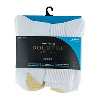 Gold Toe Athletic Sport Short Mens 6 Pair Crew Socks
