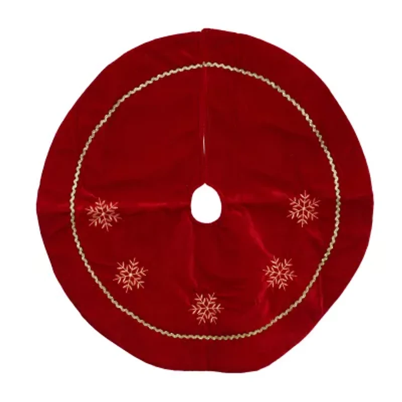 Northlight 24in Snowflakes Indoor Tree Skirt