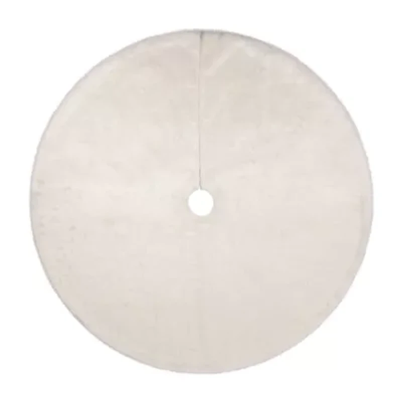 Northlight 48in Faux Polar Bear Fur Indoor Tree Skirt