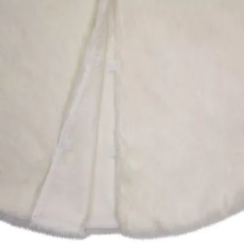 Northlight 48in Faux Polar Bear Fur Indoor Tree Skirt