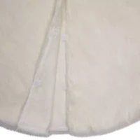 Northlight 48in Faux Polar Bear Fur Indoor Tree Skirt