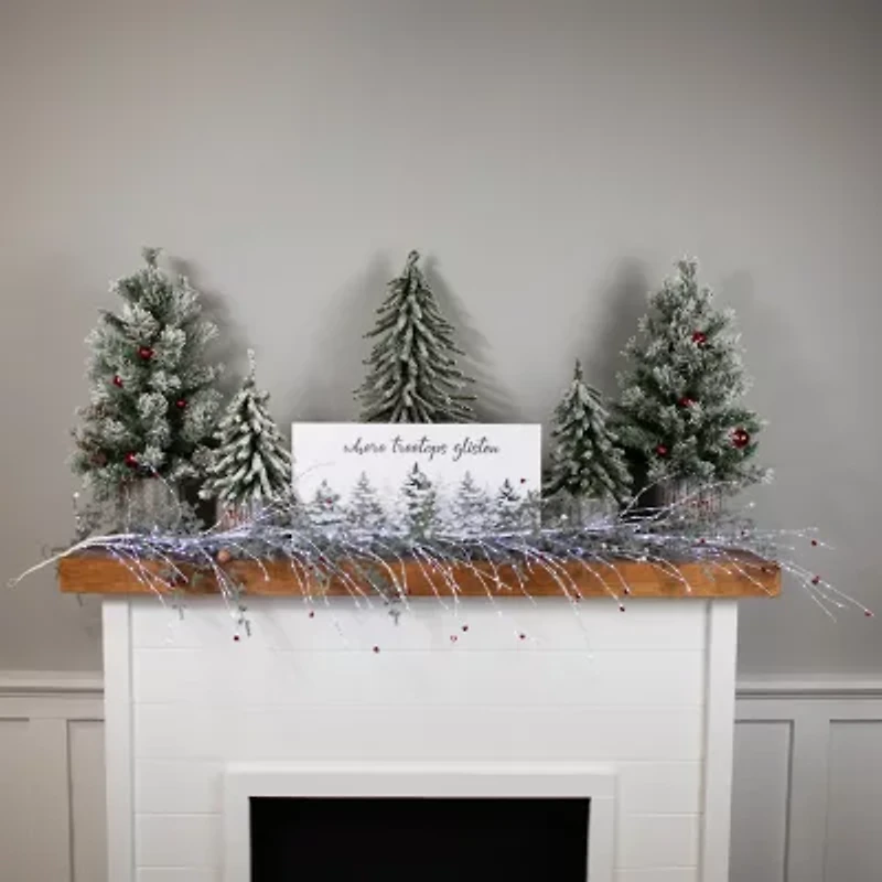 Northlight 6ft Jingle Bells Pre-Lit Christmas Indoor Garland