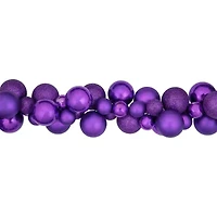Northlight 6ft Purple Finish Ball Christmas Indoor Garland