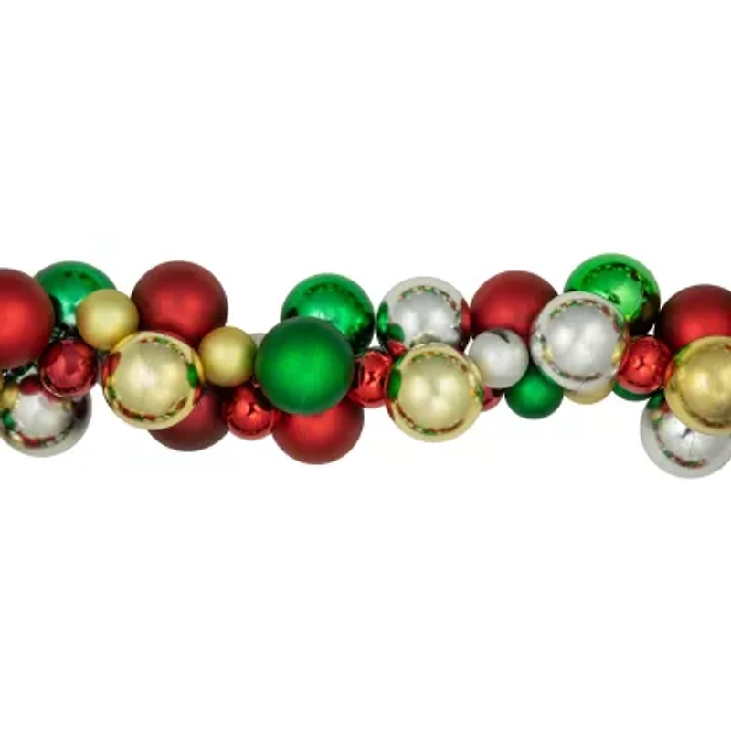 Northlight 6ft 2-Finish Ball Christmas Indoor Garland