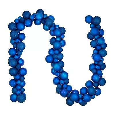 Northlight 6ft 3-Finish Shatterproof Christmas Indoor Garland