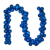 Northlight 6ft 3-Finish Shatterproof Christmas Indoor Garland