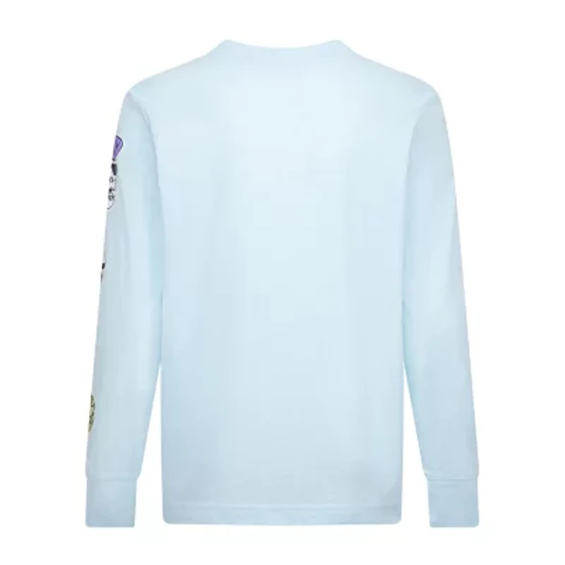 Hurley Big Kid Boys Crew Neck Long Sleeve Regular Fit Graphic T-Shirt