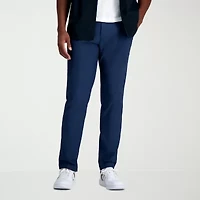 Haggar Life Khaki Flex Mens Comfort Waistband Straight Fit Flat Front Pant