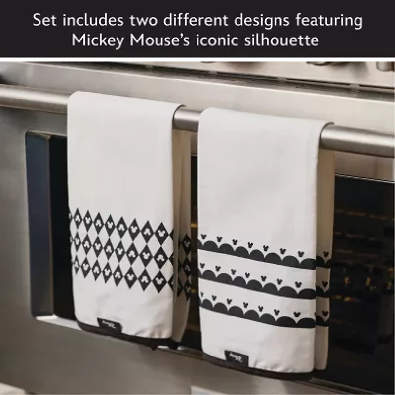 Disney Home Monochrome 2-pc. Kitchen Towel Set