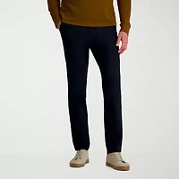 Haggar Life Khaki Flex Mens Comfort Waistband Straight Fit Flat Front Pant