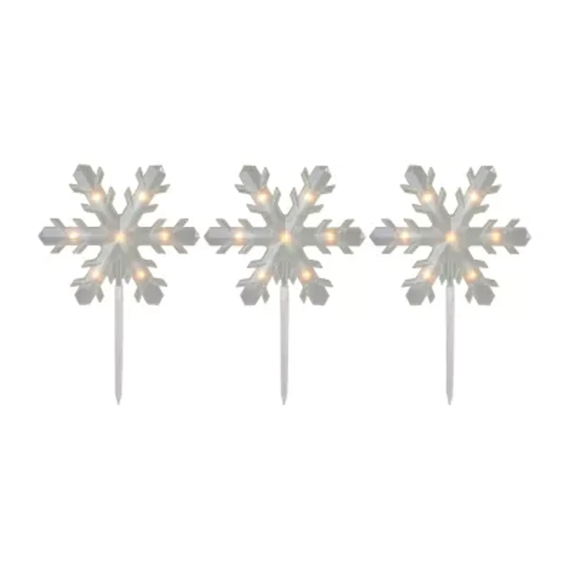 Northlight Prelit Snowflake Lawn Stakes Christmas Yard Art