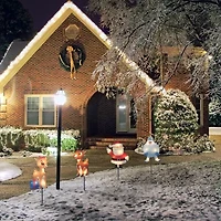 Northlight Rudolph And Friends Pathway Markers Christmas Yard Art